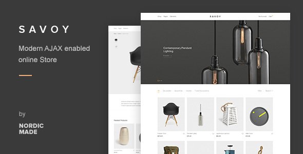 Savoy - Best Minimalist AJAX WooCommerce Theme